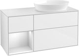 Villeroy & Boch Finion Waschtischunterschrank 1200 mm Glossy White Lacquer mit Beleuchtung