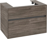 Villeroy & Boch Waschtischunterschrank Collaro C080 Stone Oak 800 mm mit SoftClosing und 2 Auszügen