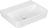 Villeroy & Boch O.novo Wandwaschbecken 600x460 mm eckig Weiß Alpin – ohne Hahnloch, mit Überlauf