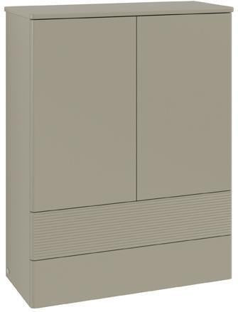 Villeroy & Boch Highboard Antao K47 814x1039x356 mm mit Struktur, 2 Auszüge, 2 Türen, Wandmontage
