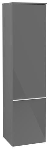Villeroy & Boch Hochschrank Venticello 404 mm Eiche Chrom – Wandmontage, 1 Tür, Soft-Close