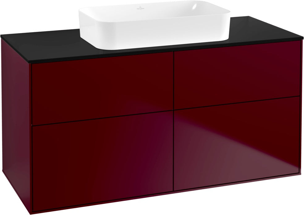 Villeroy & Boch Finion Waschtischunterschrank 1200 mm Glossy White Lack mit 4 Auszügen