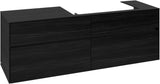 Villeroy & Boch Waschtischunterschrank Collaro C027 B0 1600 mm Black Oak mit LED-Beleuchtung