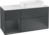 Villeroy & Boch Waschtischunterschrank Finion F271G 1200 mm Glossy White Lacquer mit Beleuchtung