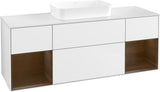 Villeroy & Boch Finion Waschtischunterschrank 1600 mm Glossy White Lacquer mit Beleuchtung