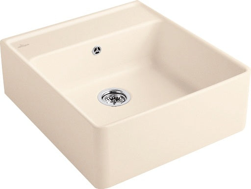 Villeroy & Boch Spülstein Einzelbecken 632062 – Rechteck Ivory CeramicPlus 595x630mm
