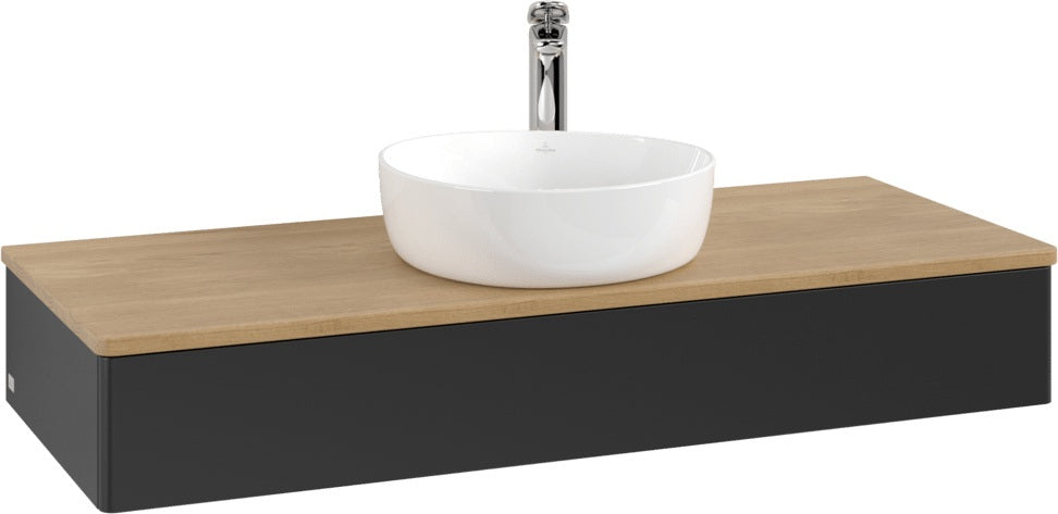 Villeroy & Boch Waschtischunterschrank Antao 1200 mm Anthrazit Matt mit LED-Auszugsbeleuchtung