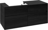 Villeroy & Boch Waschtischunterschrank Collaro C082 Black Oak 1200 mm mit 4 Auszügen