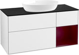Villeroy & Boch Finion Waschtischunterschrank FA72GFGF 1200 mm Glossy White Lacquer mit LED-Beleuchtung