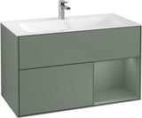 Villeroy & Boch Finion Waschtischunterschrank 996 mm Glossy White Lacquer mit LED-Beleuchtung