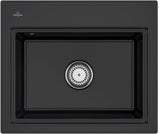 Villeroy & Boch Subway Style 60 S Flat Spüle – Flächenbündige Keramikspüle in Ebony CeramicPlus