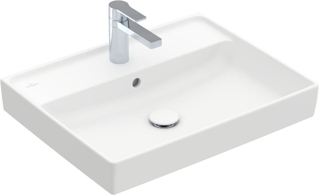 Villeroy & Boch Collaro Wandwaschbecken 600x470 mm Stone White CeramicPlus – Matt, mit Überlauf
