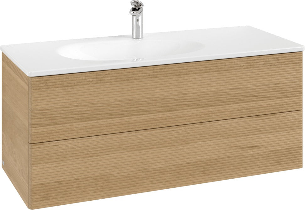 Villeroy & Boch Antao Waschtischunterschrank 1188 mm Glossy White Lacquer mit Beleuchtung