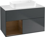 Villeroy & Boch Finion Waschtischunterschrank 1000 mm Glossy White Lacquer – mit LED-Beleuchtung & SoftClosing