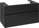 Villeroy & Boch Collaro Waschtischunterschrank 1000 mm mit LED-Beleuchtung und 2 Auszügen in White Wood