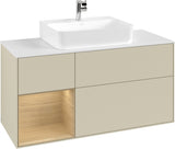 Villeroy & Boch Finion Waschtischunterschrank G161G 1200 mm Glossy White Lacquer mit LED-Beleuchtung