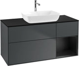 Villeroy & Boch Finion Waschbeckenunterschrank 1200 mm Glossy White Lacquer mit Beleuchtung