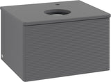 Villeroy & Boch Waschtischunterschrank Antao 600 mm Anthrazit Matt mit LED-Auszugsbeleuchtung