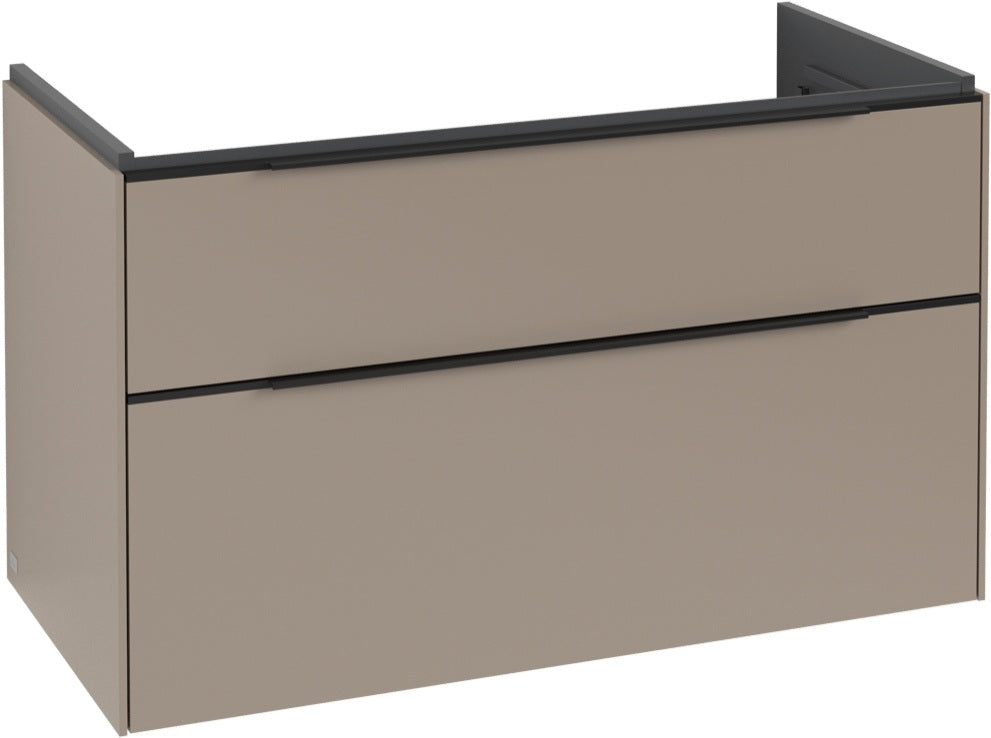 Villeroy & Boch Subway 3.0 Waschtischunterschrank C570L0 Brilliant White mit LED-Beleuchtung und SoftClosing