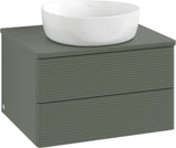Villeroy & Boch Waschtischunterschrank Antao 600 mm Anthrazit Matt mit LED-Auszugsbeleuchtung