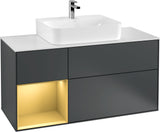 Villeroy & Boch Finion Waschtischunterschrank G161G 1200 mm Glossy White Lacquer mit LED-Beleuchtung