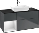 Villeroy & Boch Finion Waschtischunterschrank 1200 mm Glossy White Lacquer mit Beleuchtung