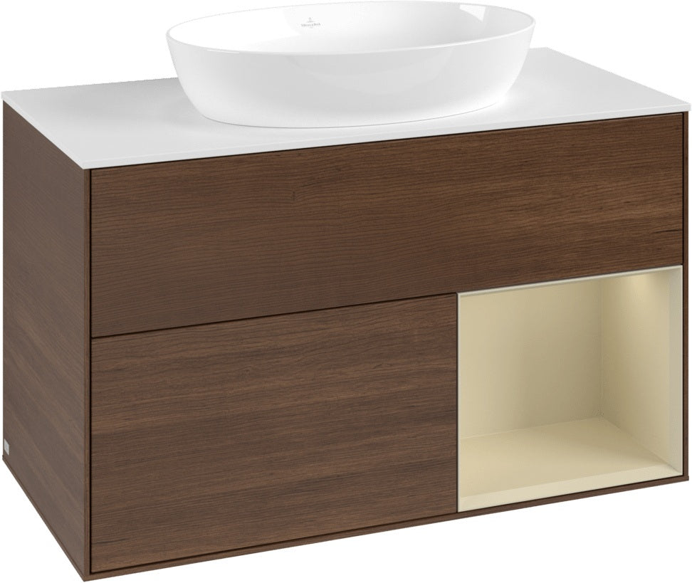 Villeroy & Boch Finion Waschtischunterschrank FA21GFGF 1000 mm Glossy White Lacquer