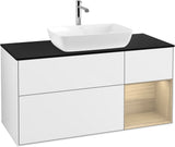 Villeroy & Boch Finion Waschbeckenunterschrank 1200 mm Glossy White Lacquer mit Beleuchtung