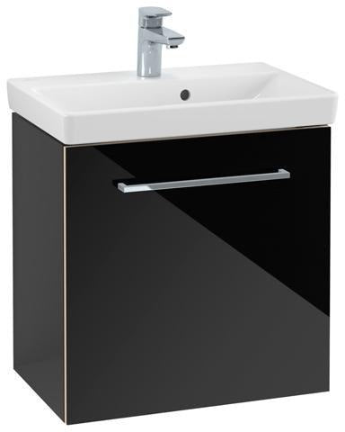Villeroy & Boch Avento Waschtischunterschrank 530 mm Crystal Grey, 1 Tür links, mit Dämpfung