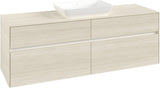 Villeroy & Boch Waschtischunterschrank Collaro C120 B0 1600 mm White Oak mit LED-Beleuchtung