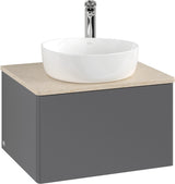 Villeroy & Boch Antao Waschtischunterschrank 600 mm Anthracite Matt Lacquer mit LED-Auszugsbeleuchtung