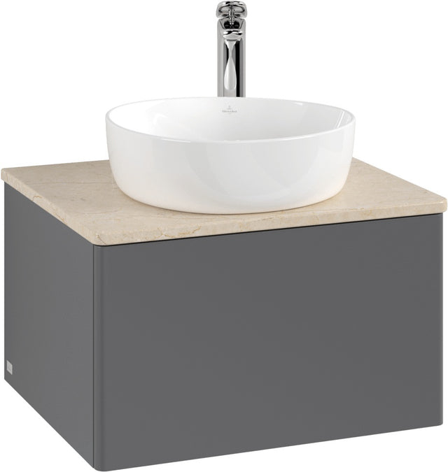 Villeroy & Boch Antao Waschtischunterschrank 600 mm Anthracite Matt Lacquer mit LED-Auszugsbeleuchtung