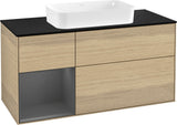 Villeroy & Boch Finion Waschtischunterschrank 1200 mm Glossy White Lacquer mit LED-Beleuchtung