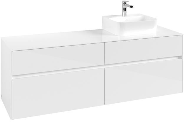Villeroy & Boch Waschbeckenunterschrank Collaro C10600 1600 mm Glossy White