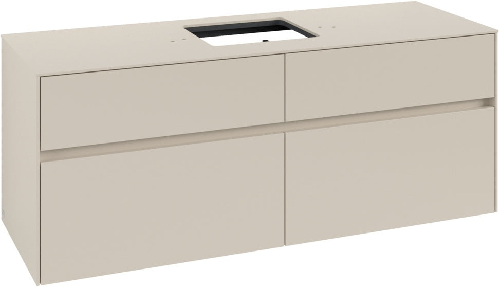 Villeroy & Boch Waschbeckenunterschrank Collaro C13100 1400 mm Cashmere Grey mit SoftClosing