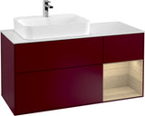Villeroy & Boch Waschtischunterschrank Finion F401G 1200 mm Glossy White Lacquer mit Beleuchtung