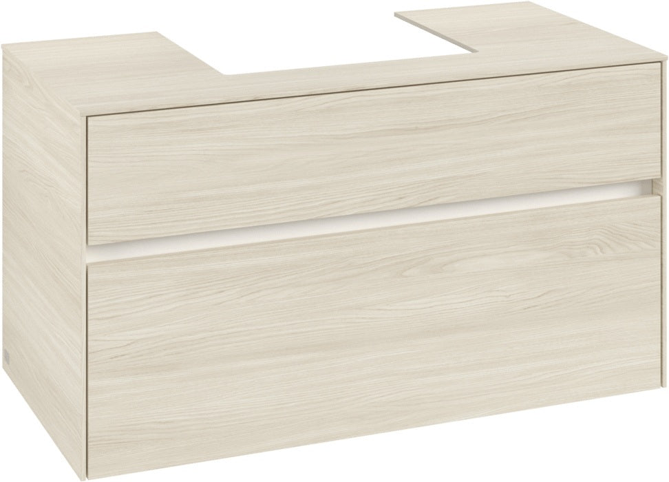 Villeroy & Boch Waschtischunterschrank Collaro C016 B0 1000 mm White Oak mit LED-Beleuchtung