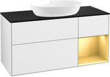 Villeroy & Boch Finion Waschtischunterschrank FA72GFGF 1200 mm Glossy White Lacquer mit LED-Beleuchtung