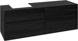 Villeroy & Boch Waschtischunterschrank Collaro C078 Black Oak 1600 mm – 4 Auszüge, SoftClosing, wandmontiert