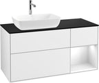 weiß / Mitteldichte Faserplatte (MDF) / F812G F 1200x603x501mm Glossy White