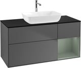 Villeroy & Boch Finion Waschbeckenunterschrank 1200 mm Glossy White Lacquer mit Beleuchtung