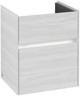 Villeroy & Boch Collaro Waschtischunterschrank 460 mm mit LED-Beleuchtung und 2 Auszügen – Black Matt Lacquer