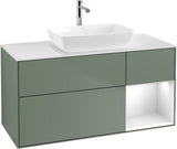 Villeroy & Boch Waschtischunterschrank Finion G831G 1200 mm Glossy White Lacquer mit Beleuchtung