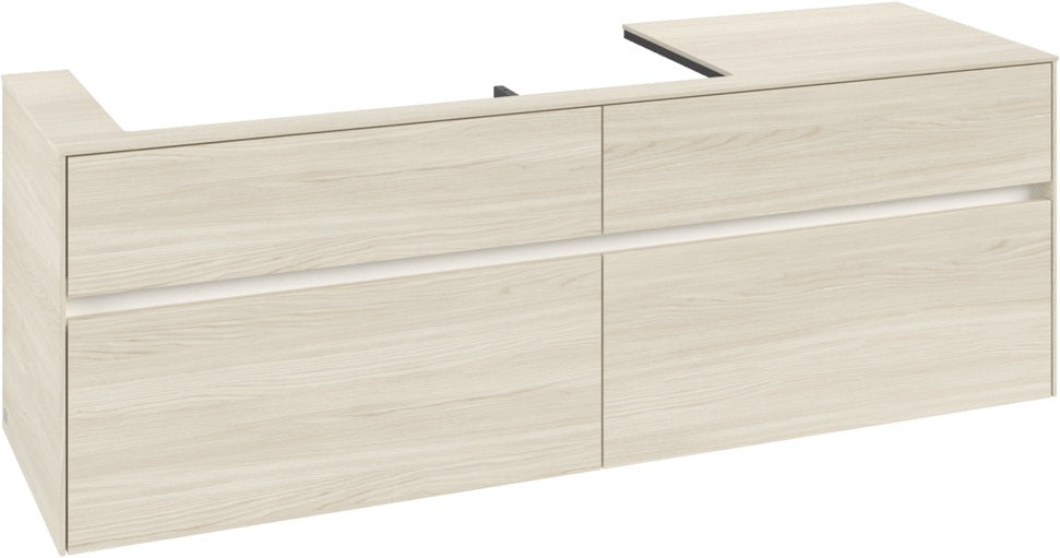 Villeroy & Boch Waschtischunterschrank Collaro C029 B0 1600 mm White Oak mit Beleuchtung