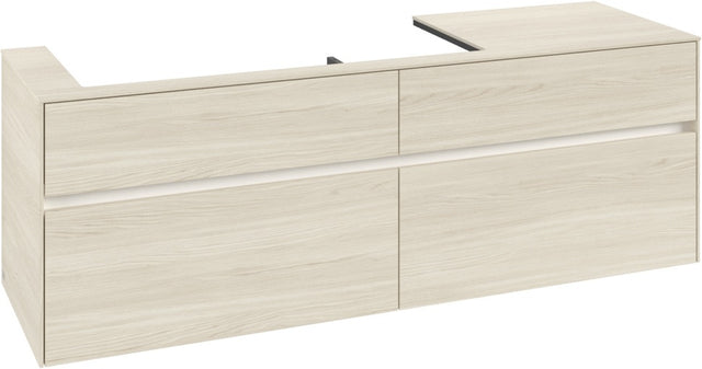 Villeroy & Boch Waschtischunterschrank Collaro C029 B0 1600 mm White Oak mit Beleuchtung