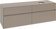 Villeroy & Boch Waschbeckenunterschrank Collaro C051 B0 1600 mm Taupe mit Beleuchtung