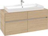 Villeroy & Boch Collaro Waschtischunterschrank 1200 mm Soft Grey mit 4 Auszügen