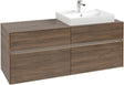 Villeroy & Boch Waschtischunterschrank Collaro C086 B0 1400 mm Arizona Oak mit Beleuchtung und SoftClosing