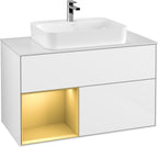 weiß / Mitteldichte Faserplatte (MDF) / G361H F 1000x603x501mm Glossy White