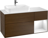 Villeroy & Boch Waschtischunterschrank Finion F401G 1200 mm Glossy White Lacquer mit Beleuchtung